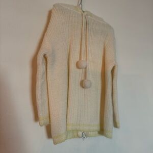 Charming Cream Knit Sweater for Kids